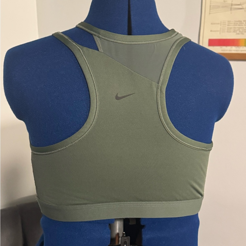 Nike DRI-FIT Olive Green Sports Bra | Large - Picture 3 of 7